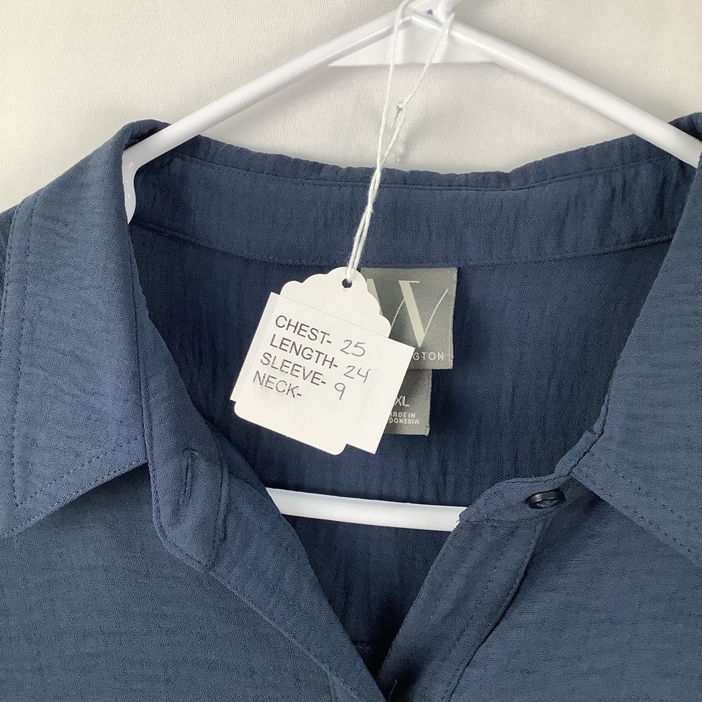 Worthington Cropped Button Down Blouse Womens Siz… - image 5